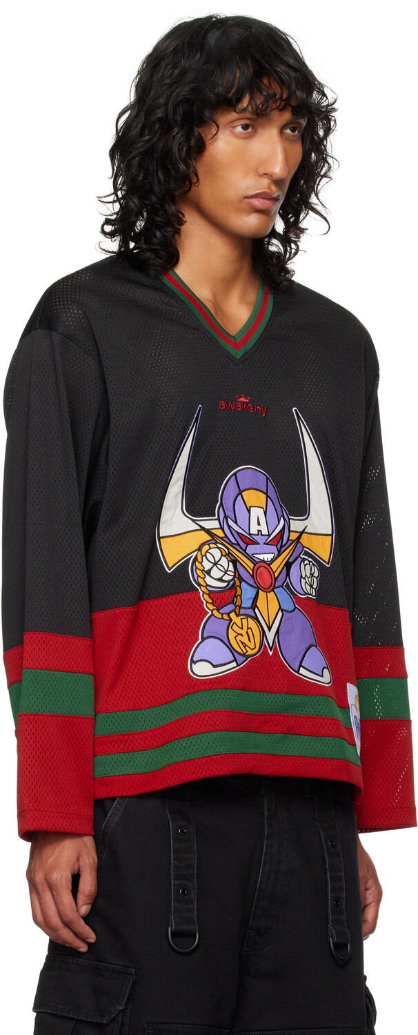 

Черная футболка Robo Hockey Jersey Awake NY