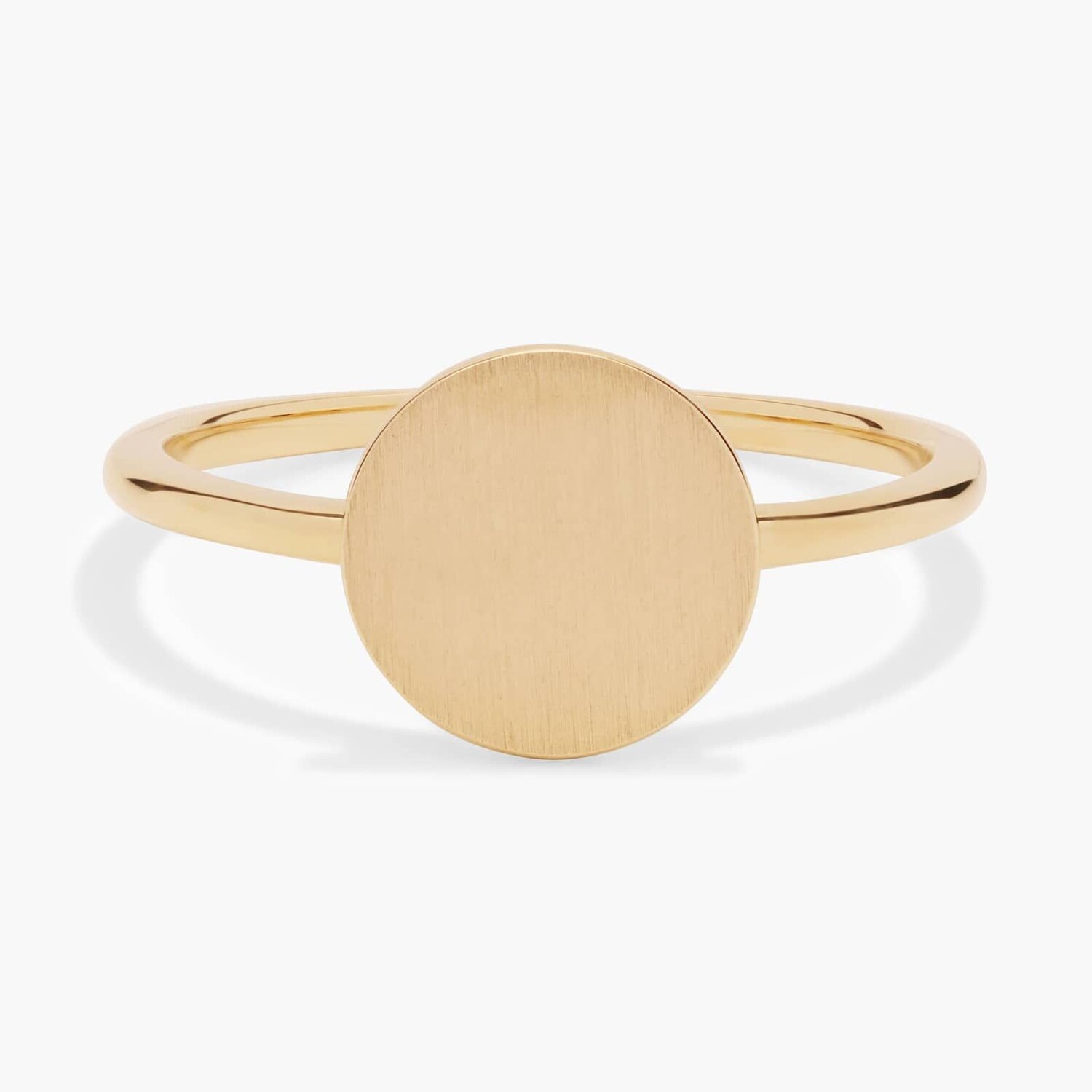 

Кольцо Petite Disc Fashion из 14-каратного желтого золота Blue Nile