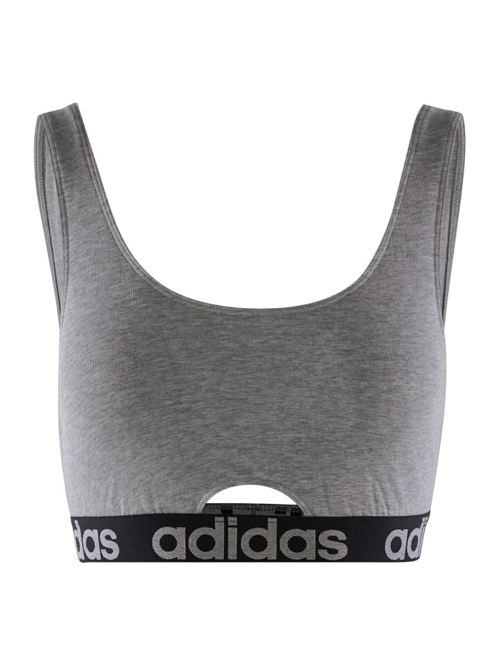 

Бюстье adidas SCOOP BRALETTE, серый