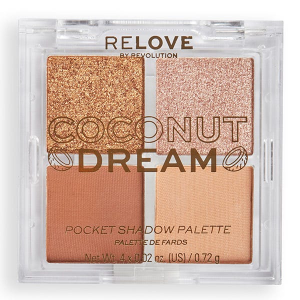 

Палитра теней для век RELOVE Pocket Shadow Palette, Coconut Dream