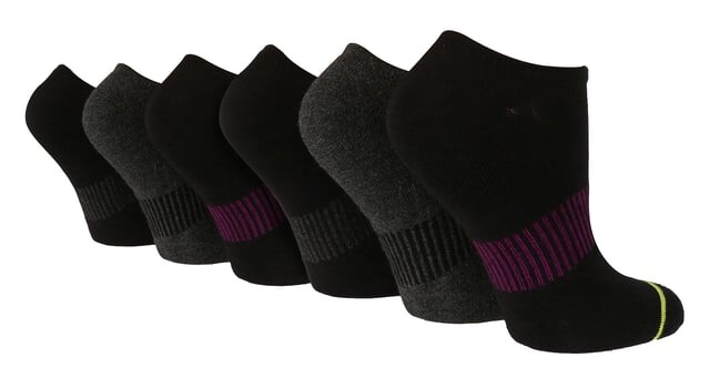 

Низкие спортивные носки с мягкой подкладкой h&t Wildfeet, черный