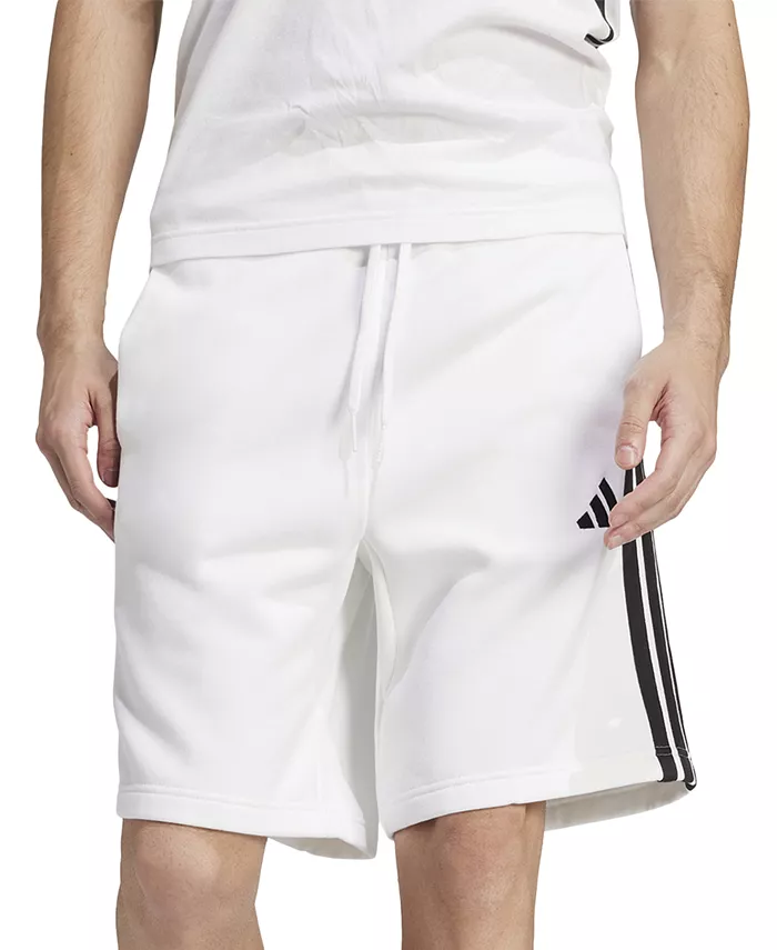 

Мужские базовые флисовые шорты с тремя полосками Adidas, мультиколор