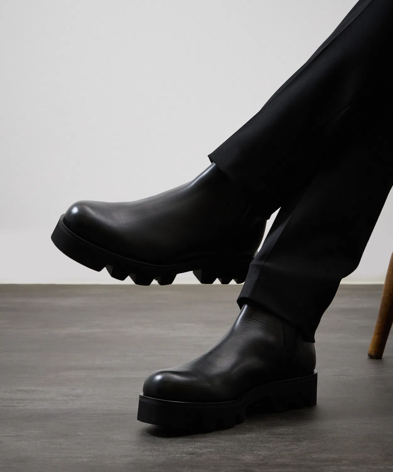 Ботинки PADRONE INNERGORE BOOTS с массивной подошвой, чёрные — фото 3