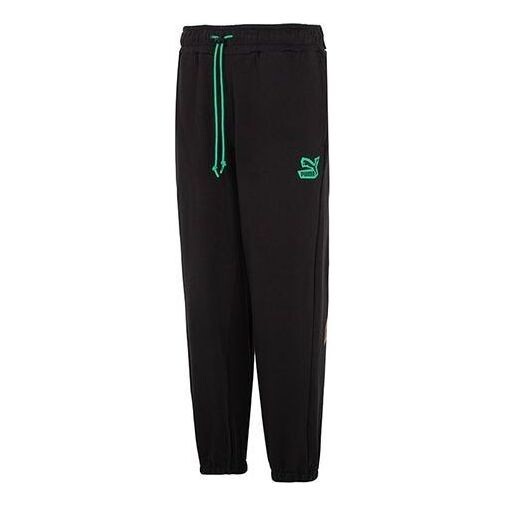 

Брюки classics street sport sweatpants 'black' Puma, черный