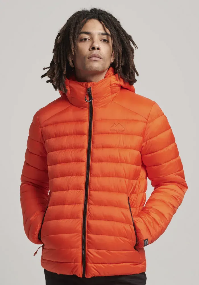 

Стеганая куртка Superdry "HOODED FUJI SPORT PADDED JKT", с капюшоном, оранжевый