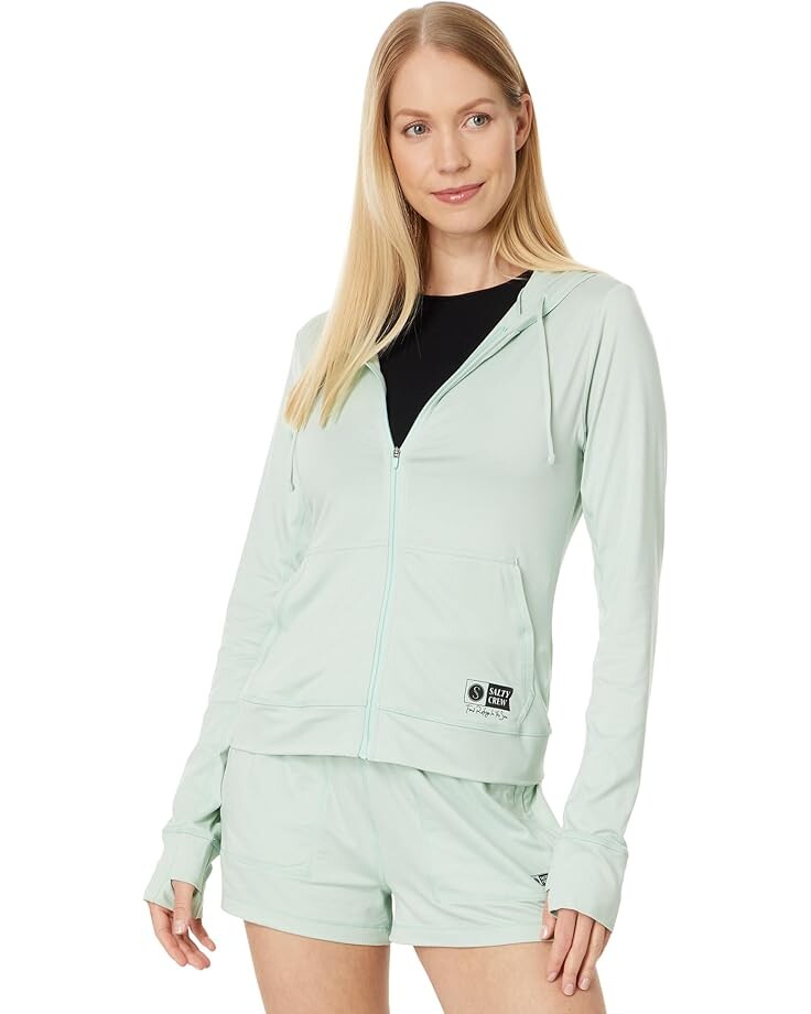 

Толстовка Salty Crew Thrill Seekers Full Zip Hooded Sunshirt, цвет Jade