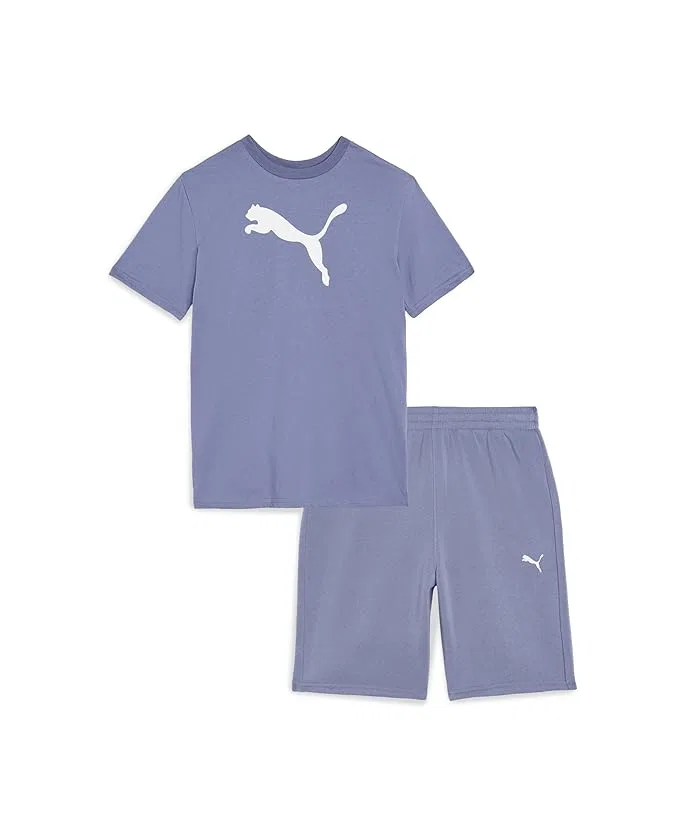 Детский комплект футболка и шорты Big Cat PUMA Kids, Grey Sky