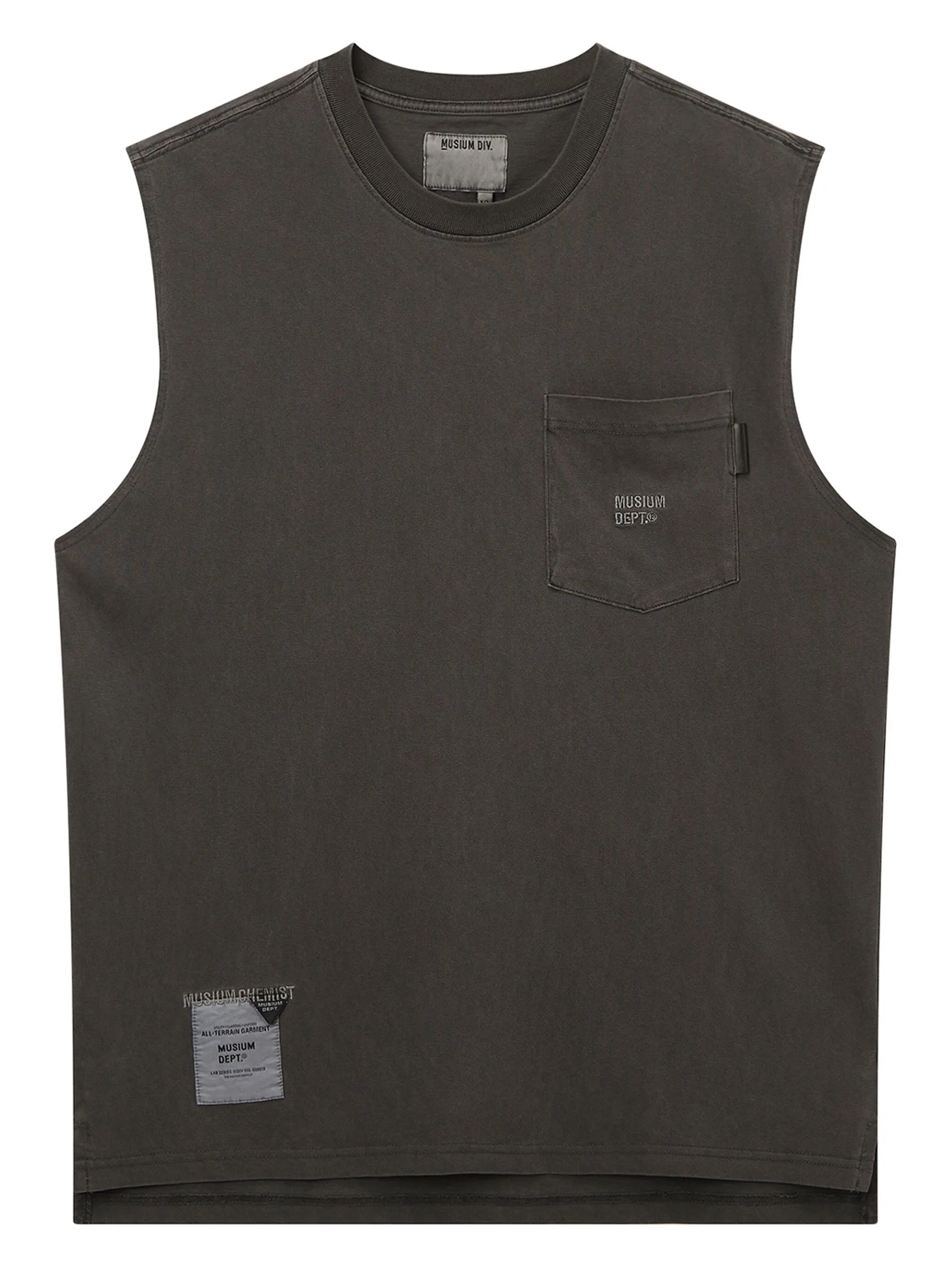 

Футболка без рукавов с карманом Musium Div., серый