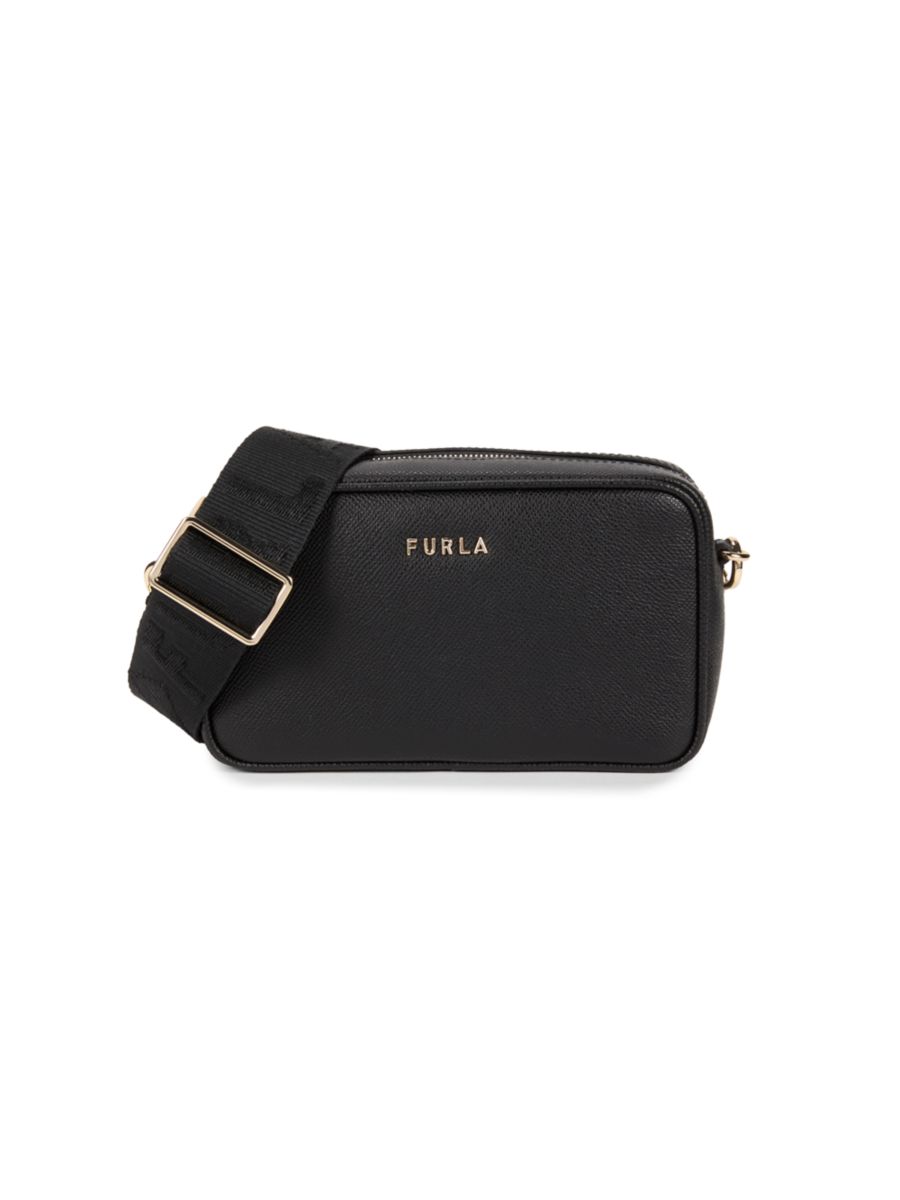 

Сумка через плечо с логотипом для камеры Furla, цвет Nero