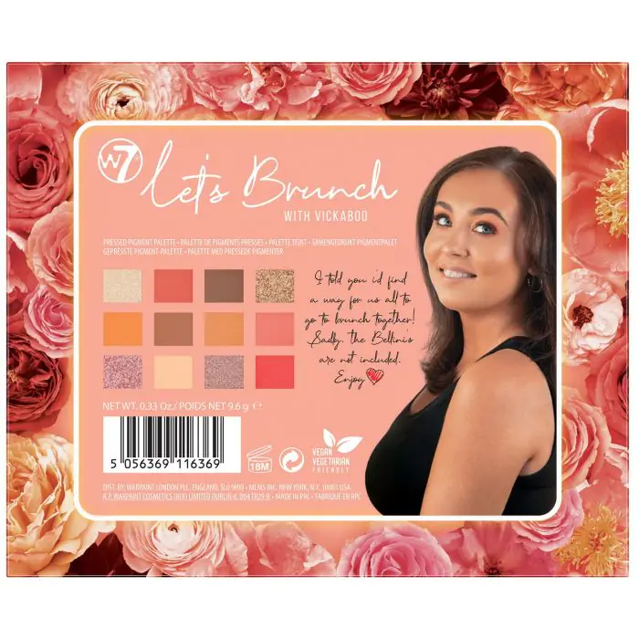 

Тени для век paleta de sombras let's brunch W7, цвет multicolor