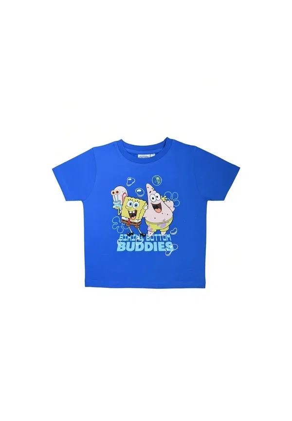 Футболка Schwammkopf t-shirt fun shirt oberteil kurzärmlig print t-shirt Spongebob, синий — фото 3
