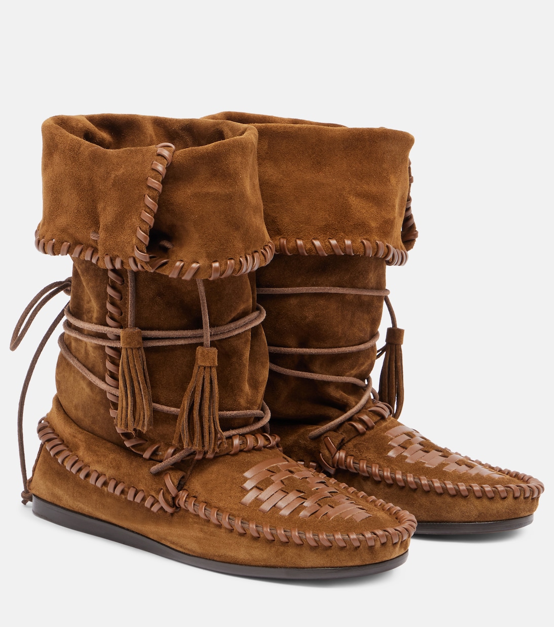 Ботильоны Winki из замши Isabel Marant, Light Bronze