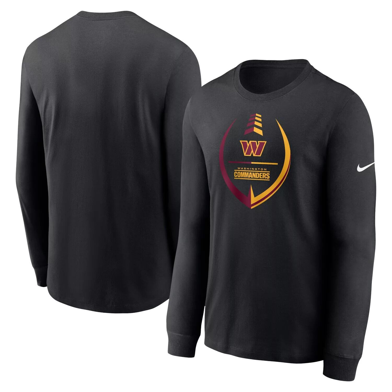 

Черная мужская футболка Washington Commanders Icon Legend с длинным рукавом Nike, Черный, Черная мужская футболка Washington Commanders Icon Legend с длинным рукавом Nike