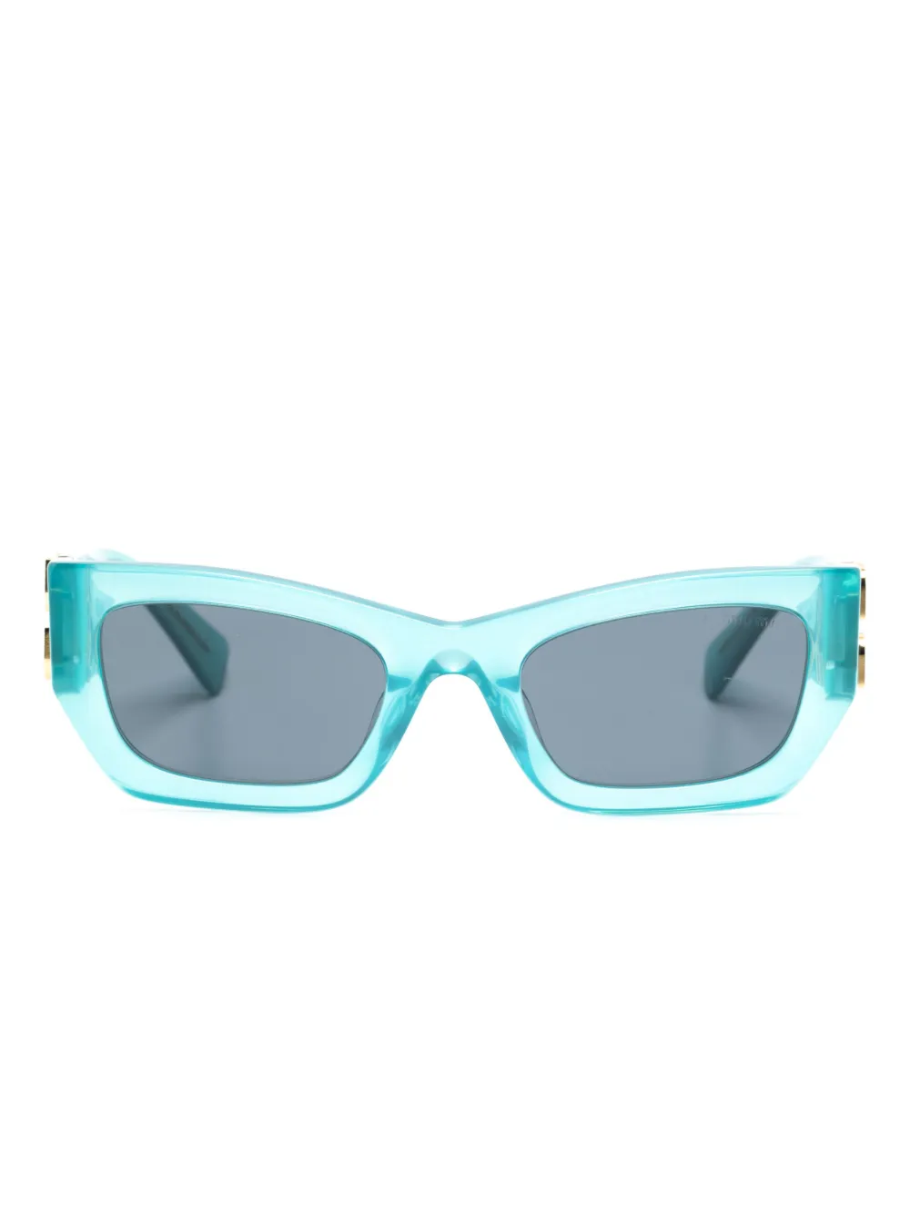 

Солнцезащитные очки с логотипом Miu Miu Eyewear, синий