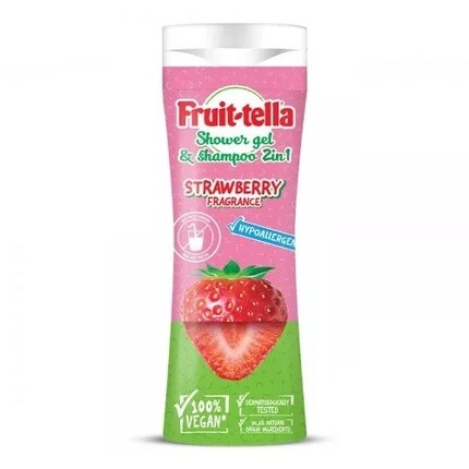 

2-в-1 гель для душа и шампунь Клубника 300 мл Fruittella