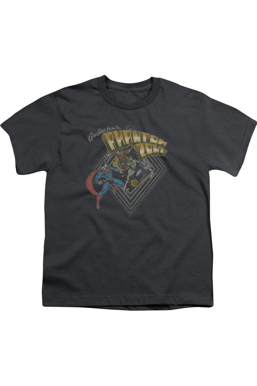 

Футболка с коротким рукавом для детей "Superman Zod Greetings" Gildan, Charcoal