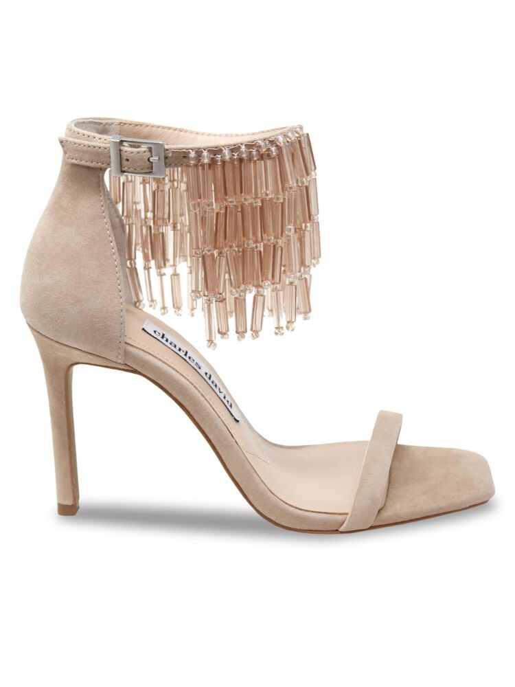 

Замшевые сандалии Enrich с бахромой Charles David, цвет Dark Beige