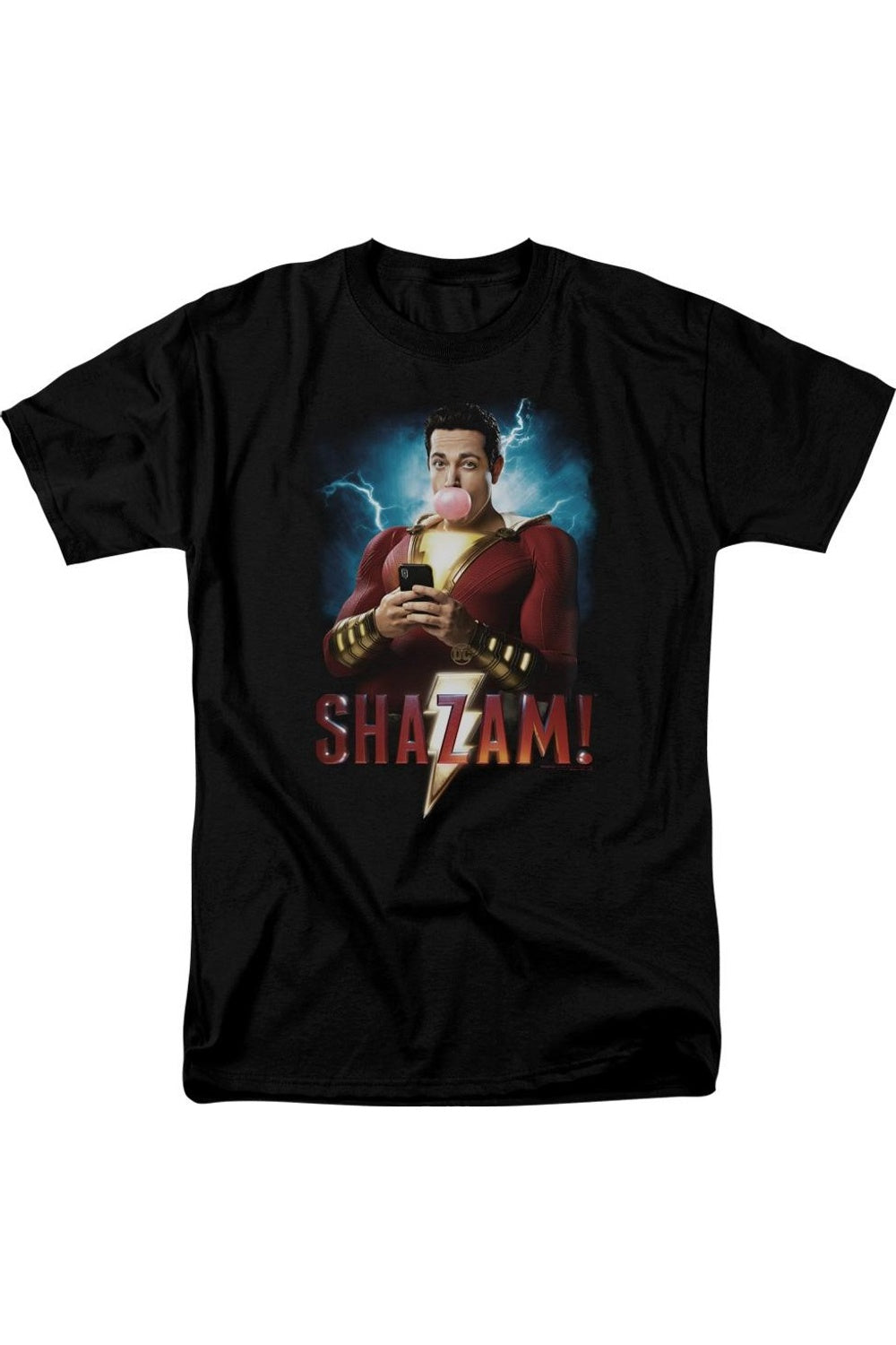 

Футболка с коротким рукавом для взрослых «Shazam Movie Blowing Up», черный
