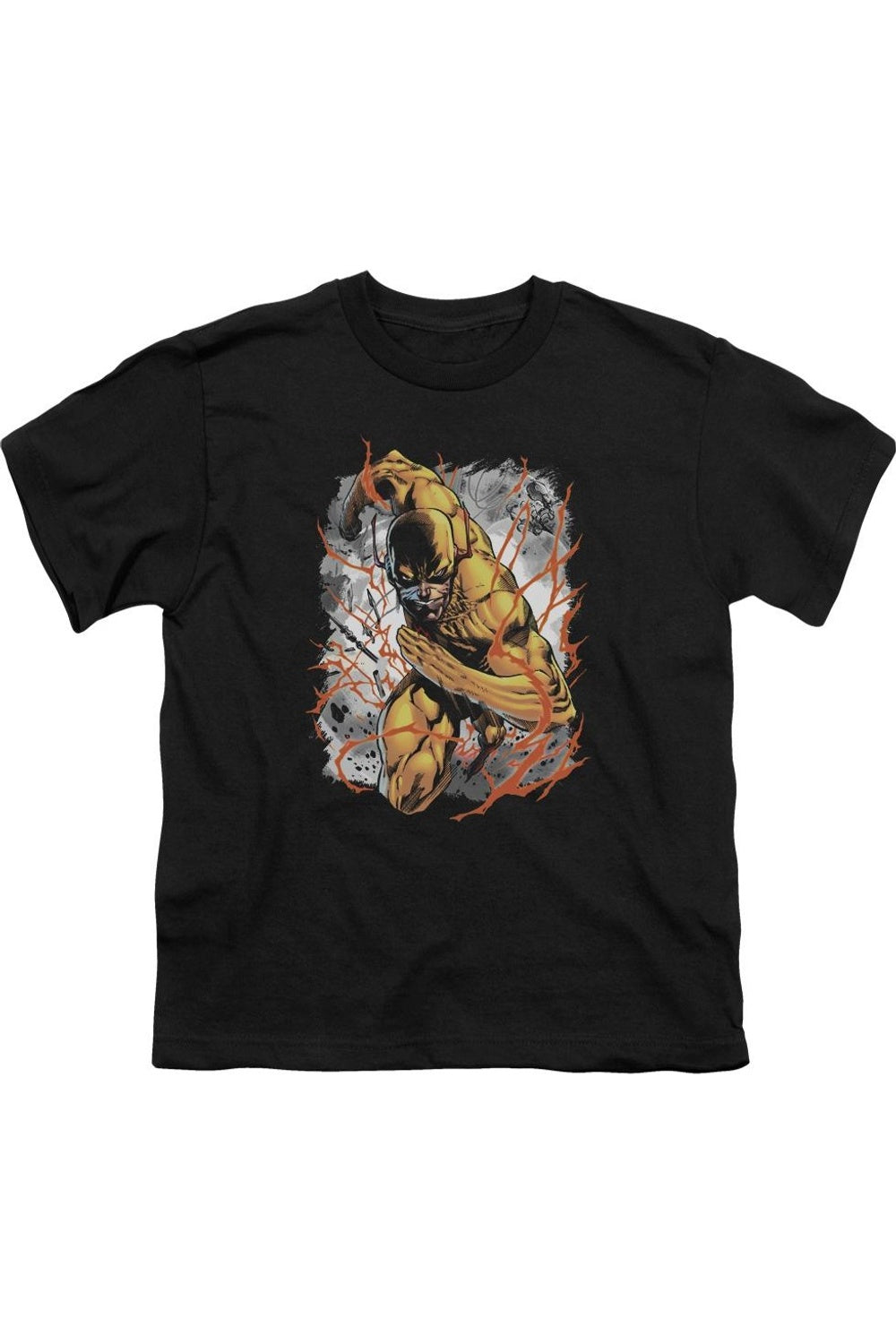 

Футболка с коротким рукавом Justice League of America (перевернутый принт) для детей Gildan, черный