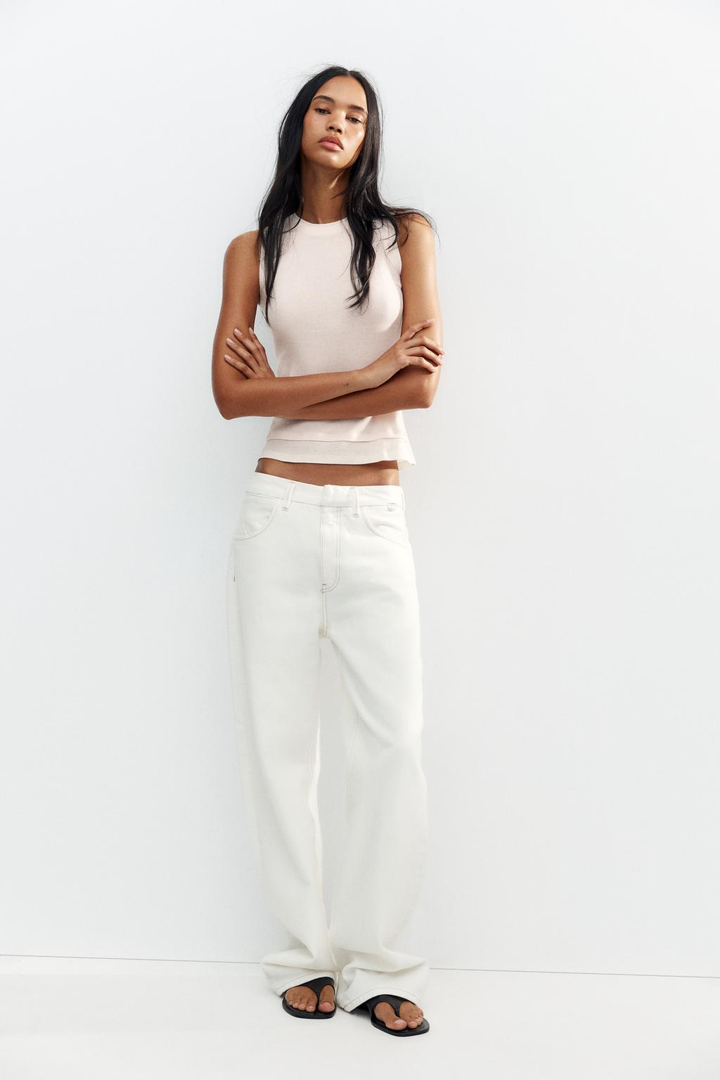 

Футболка с двухслойным эффектом ZARA, цвет Pastel pink