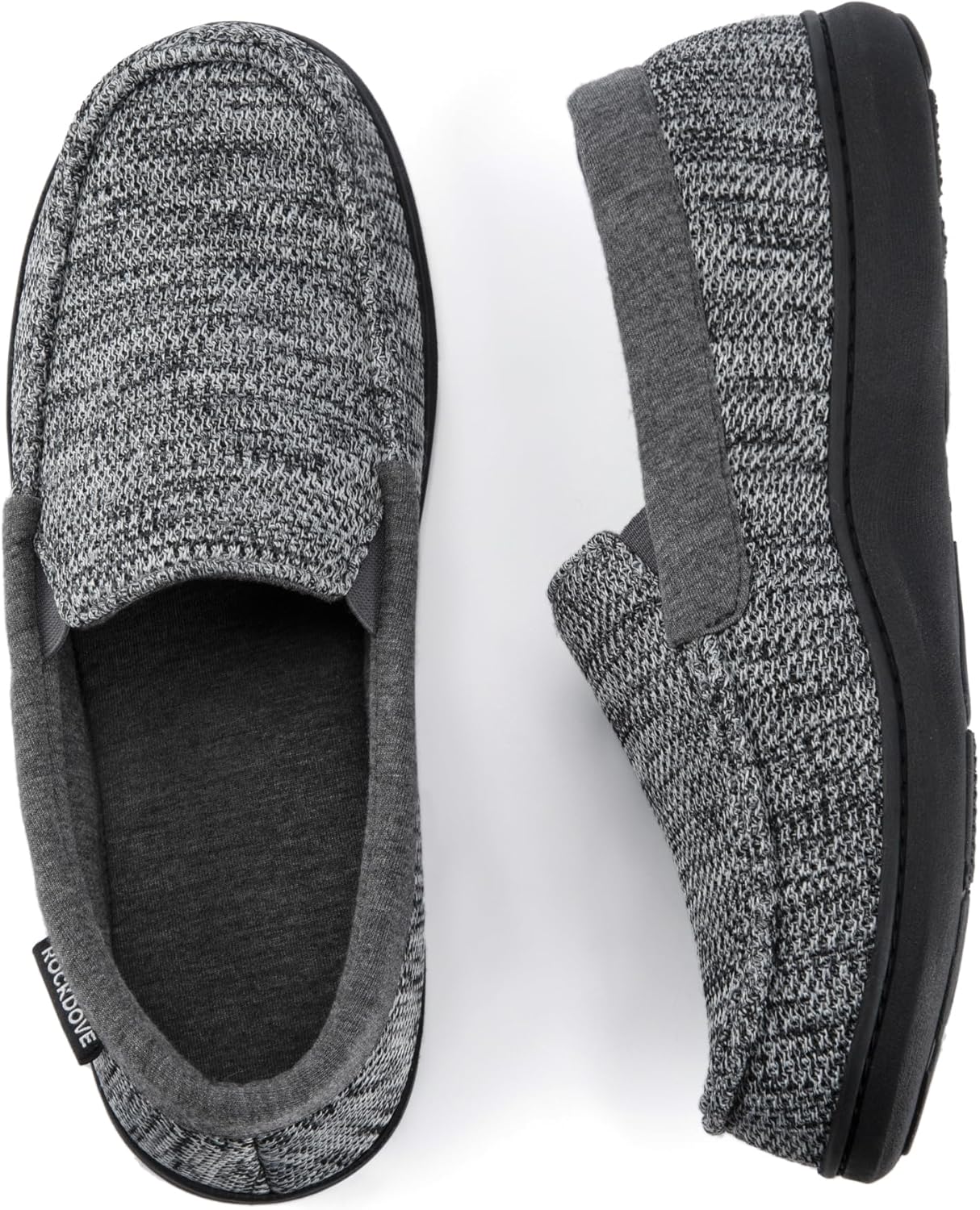 

Мужские мокасины RockDove из твида с мемори-фоамом, светло-серый