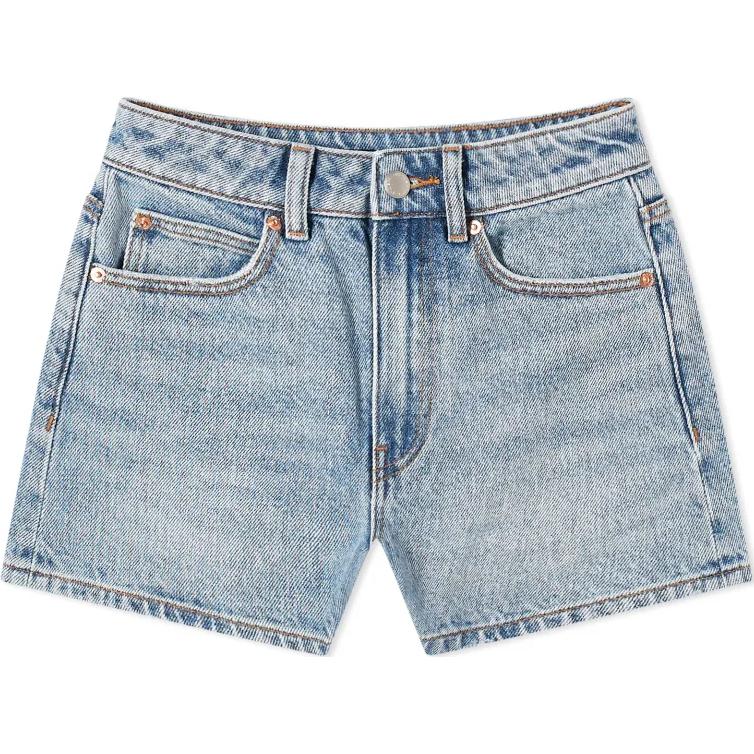 

Джинсовые шорты с высокой талией Alexander Wang, Vintage Blue