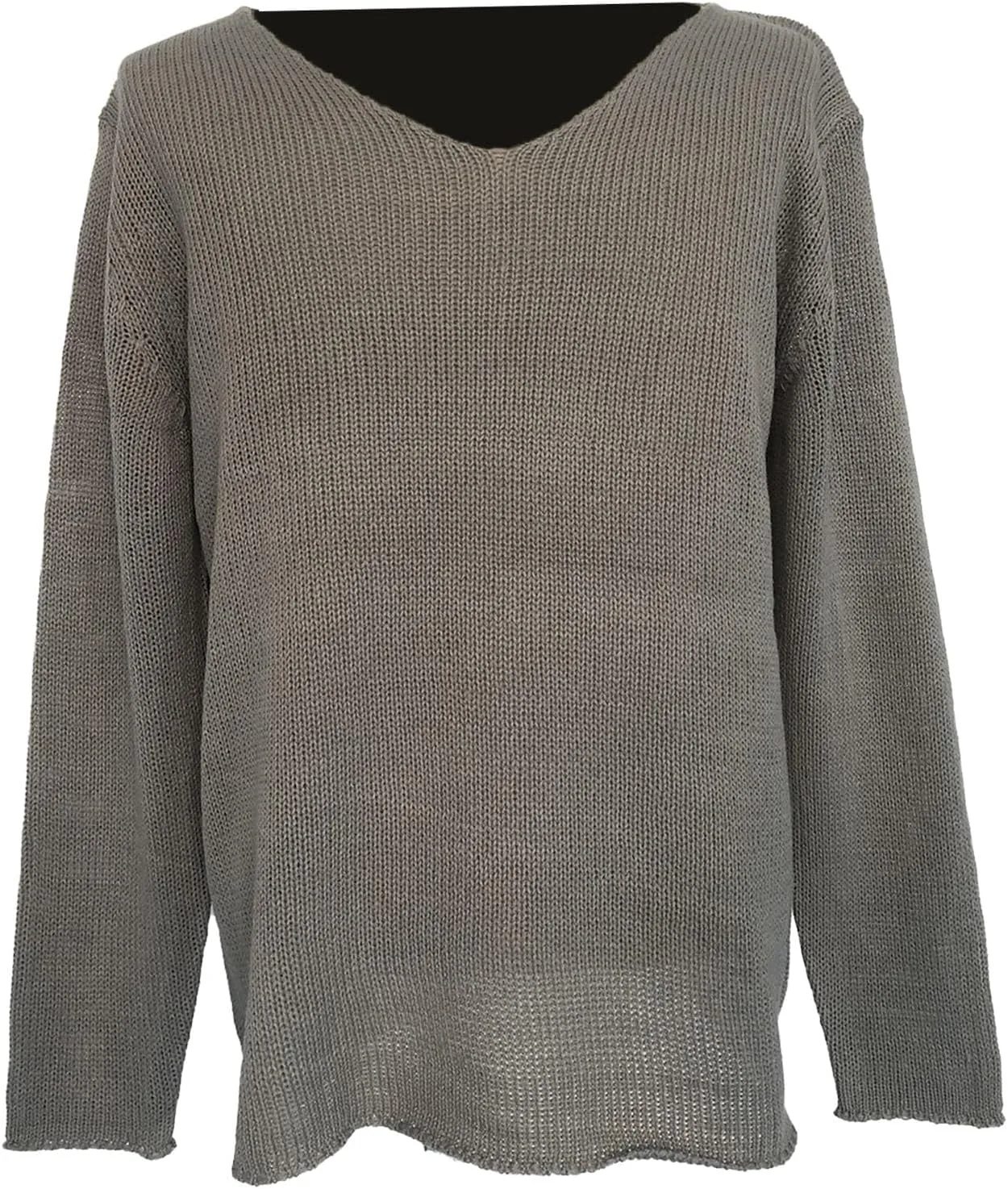 Мужской свитер с глубоким V-образным вырезом, Slim Fit, легкий — фото 2