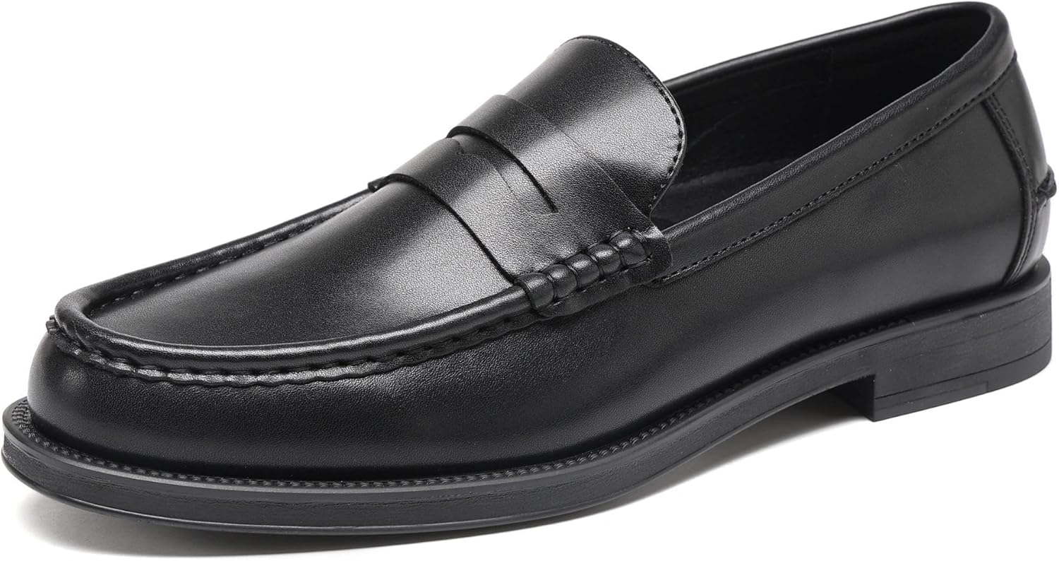 

Мужские мокасины DECARSDZ на каждый день, черные пенни-лоферы