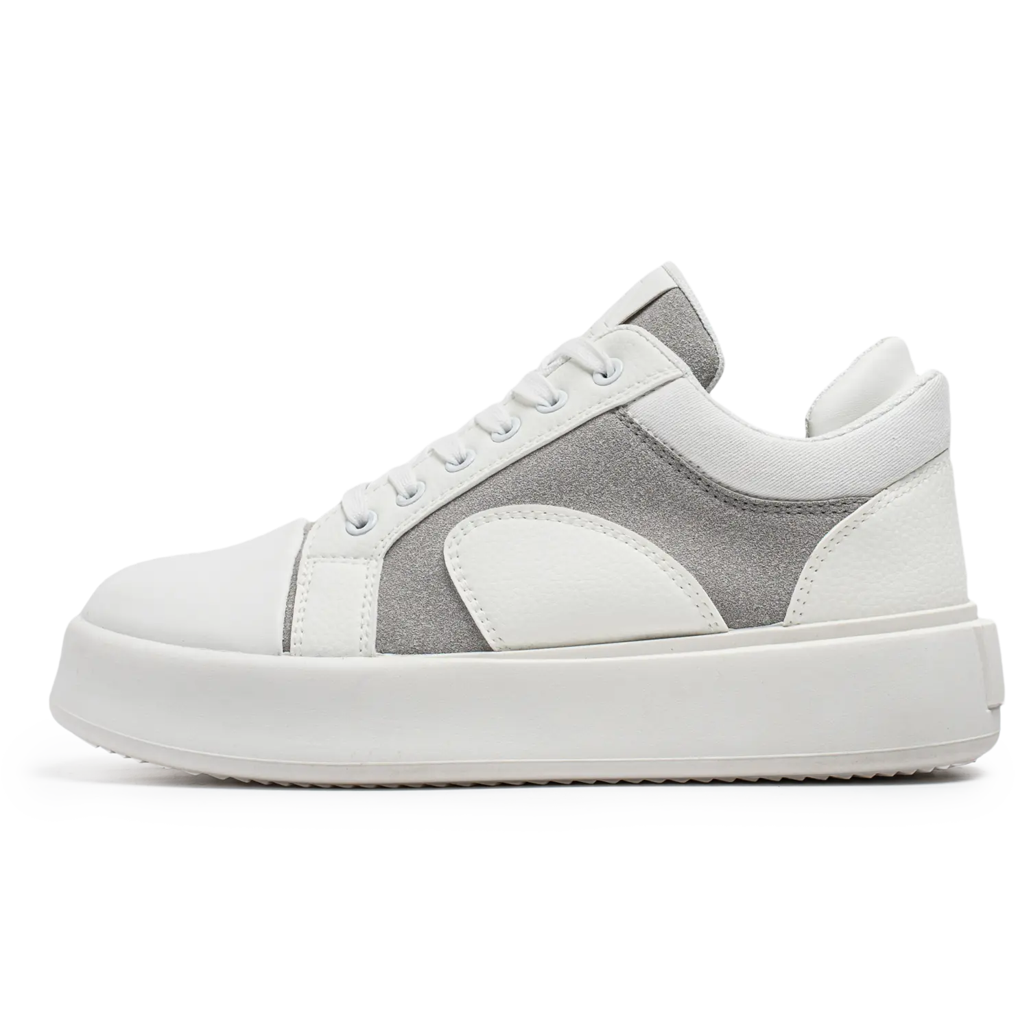 

Bull charm Абразивостойкие мужские скейтерские кеды низкие бело-серые, цвет White Gray