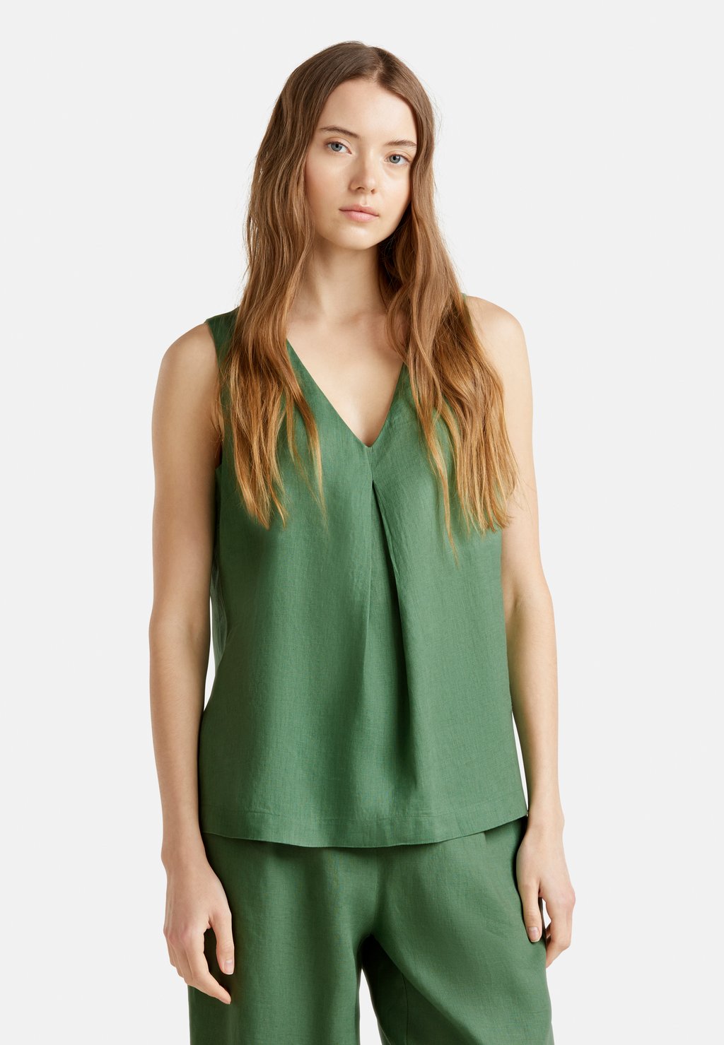 

Топ SLEEVELESS United Colors of Benetton, зеленый