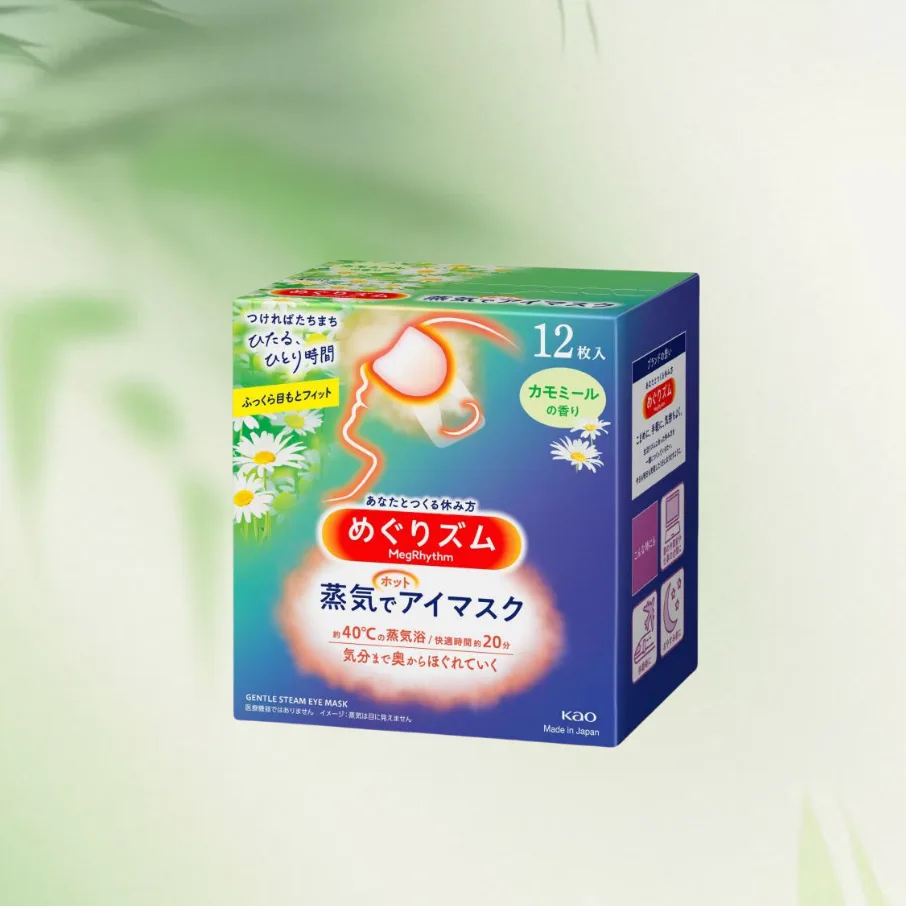 KAO Маска для глаз увлажняющая успокаивающая Vapor, 12 шт, Citrus 12 Pcs/Box — фото 3
