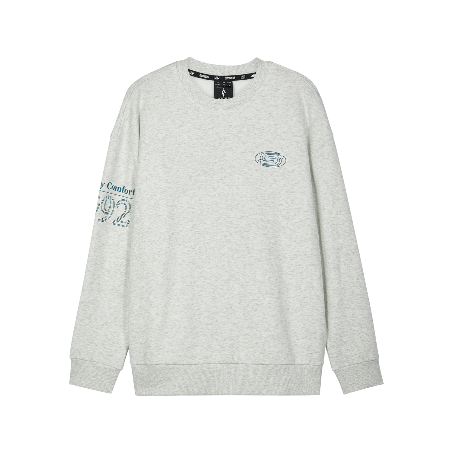 

Свитшот унисекс серый Skechers