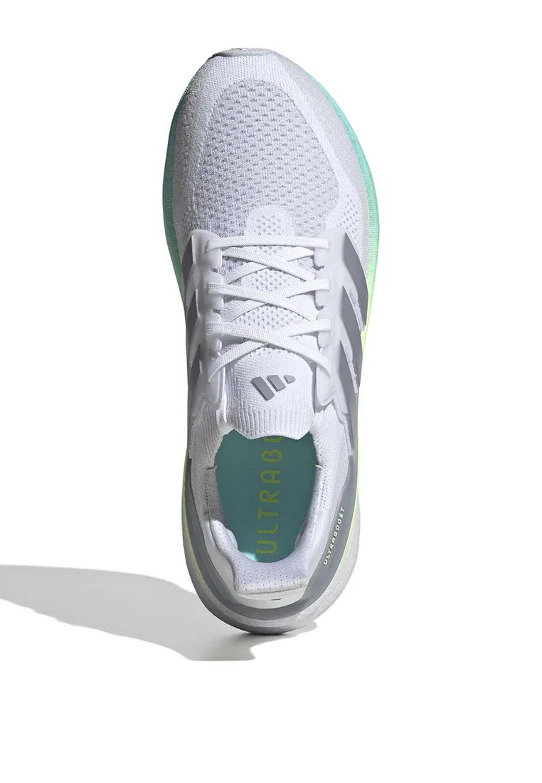 Кроссовки мужские спортивные, Ultraboost 5, Adidas, белый/серебристый — фото 4
