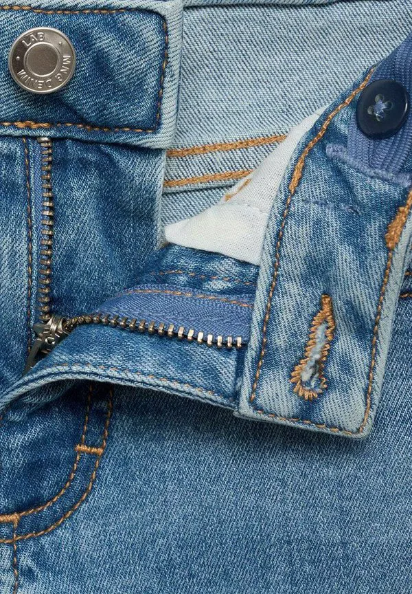 Детские джинсы облегающего кроя Mango Kids, Light-Blue Denim — фото 3