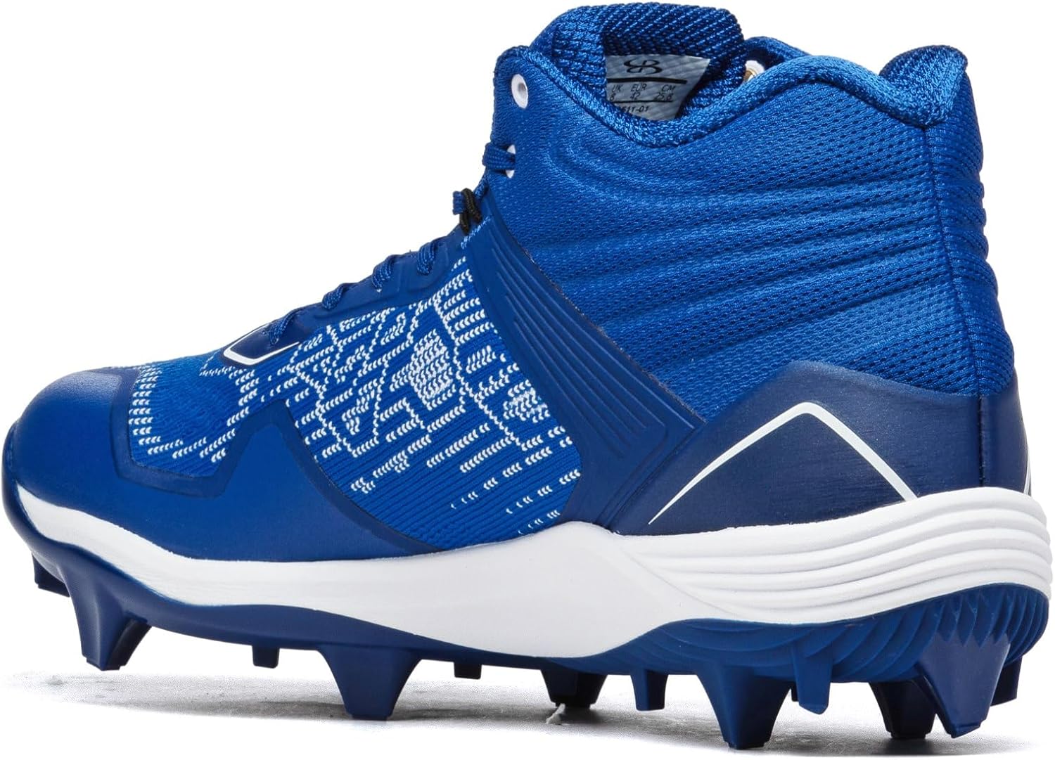 Бутсы Boombah Viper Pureknit для мужчин с формованной средней подошвой - Status - несколько цветовых вариантов - несколько размеров, белый/синий — фото 3