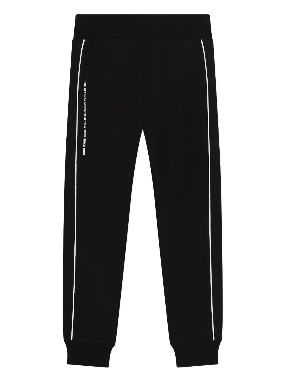 Спортивные брюки с эластичным поясом и логотипом Dkny Kids, черный — фото 2