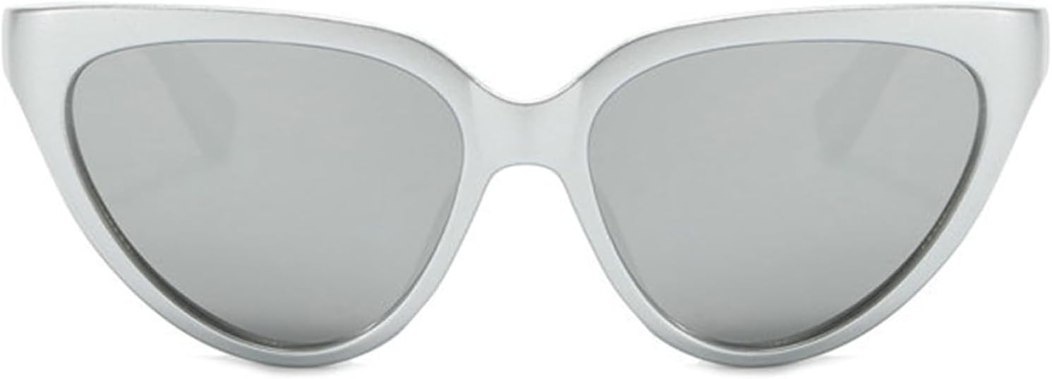 

Солнцезащитные очки Willochra «Кошачий глаз» для женщин, дизайнерские модные солнцезащитные очки маленького треугольного размера для женщин, трендовые очки UV400, Silver