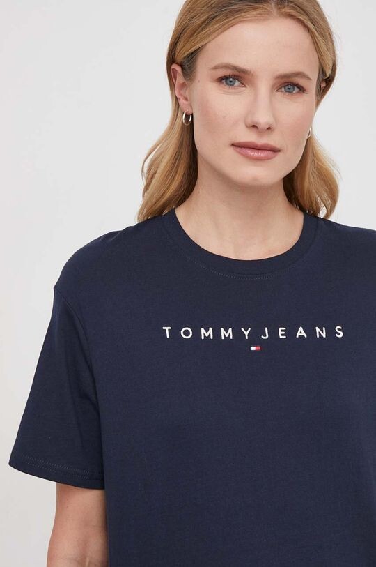 

Хлопковая футболка Tommy Jeans, темно-синий