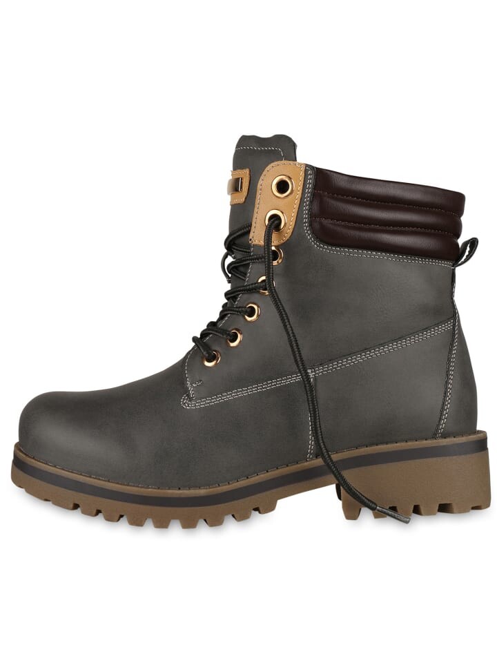 Ботильоны VAN HILL Worker Boots Grace, серый — фото 2
