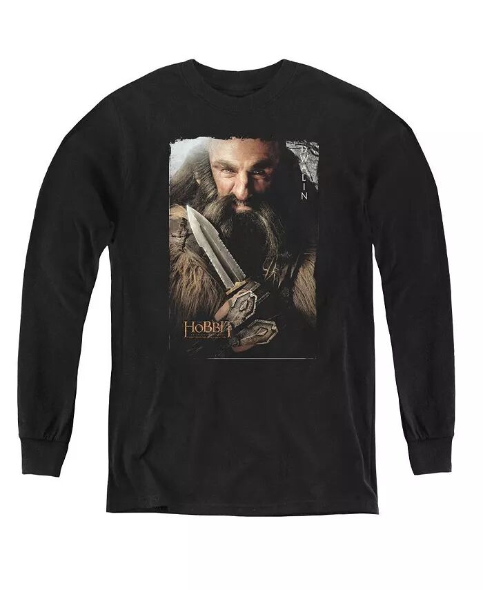 

Свитшот с длинным рукавом для мальчиков и подростков Dwalin The Hobbit, черный