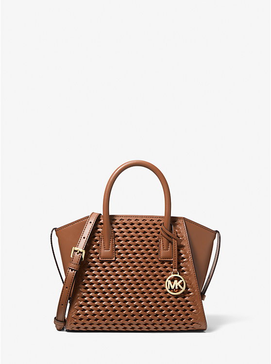 

Маленькая плетеная сумка Avril Michael Kors, коричневый