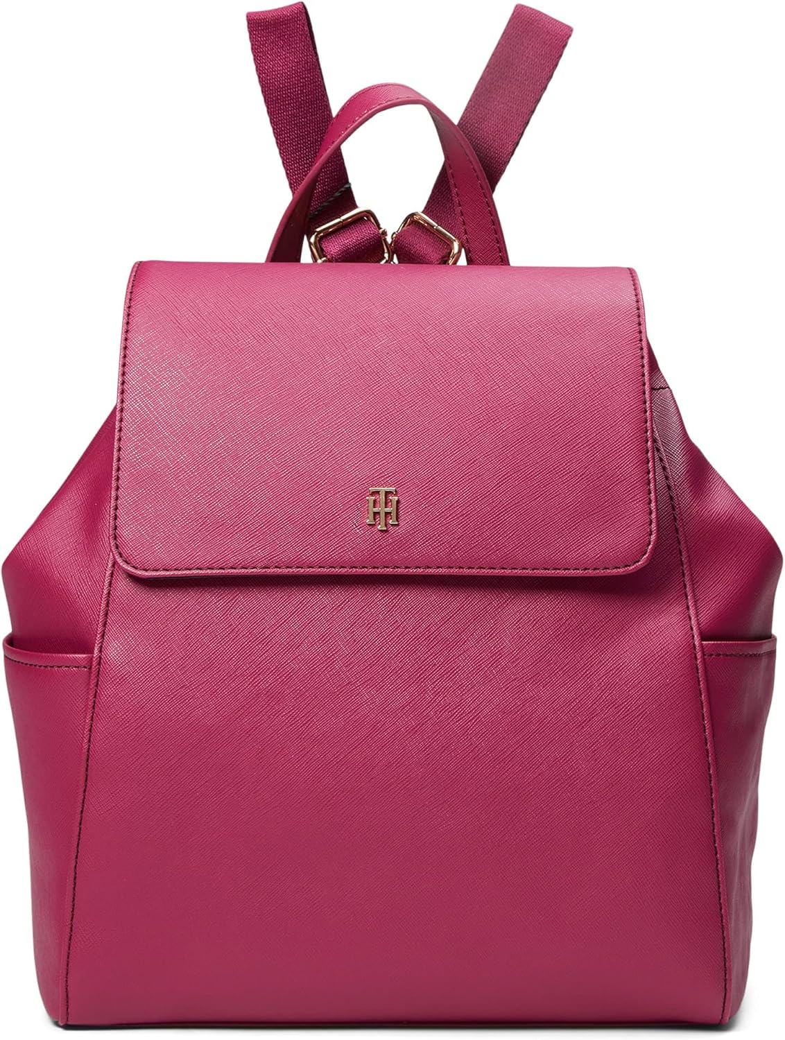 

Рюкзак Tommy Hilfiger Beth II Flap из сафьяновой ПВХ, итальянское вино, один размер, Italian Wine