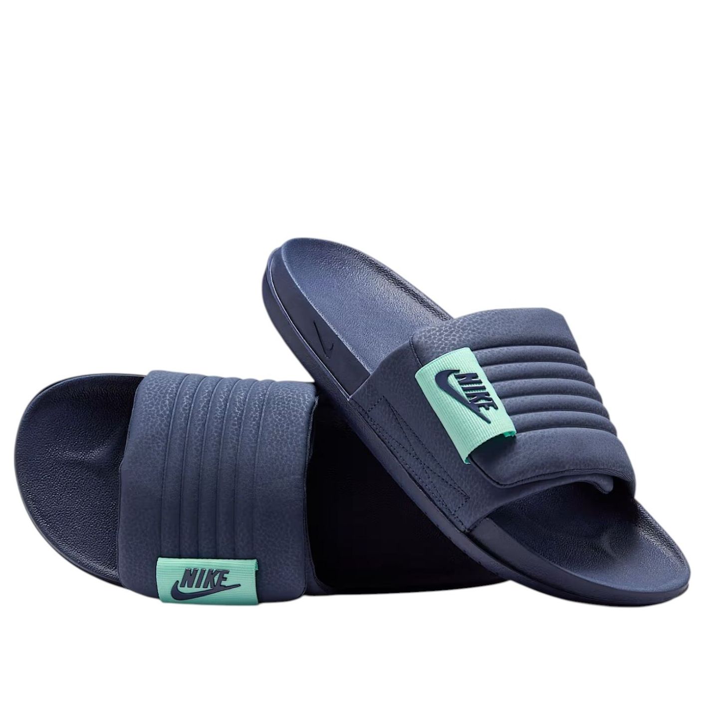 Шлепанцы Nike Off-Court Adjust Slides 'Midnight Navy Mint Foam' — фото 2