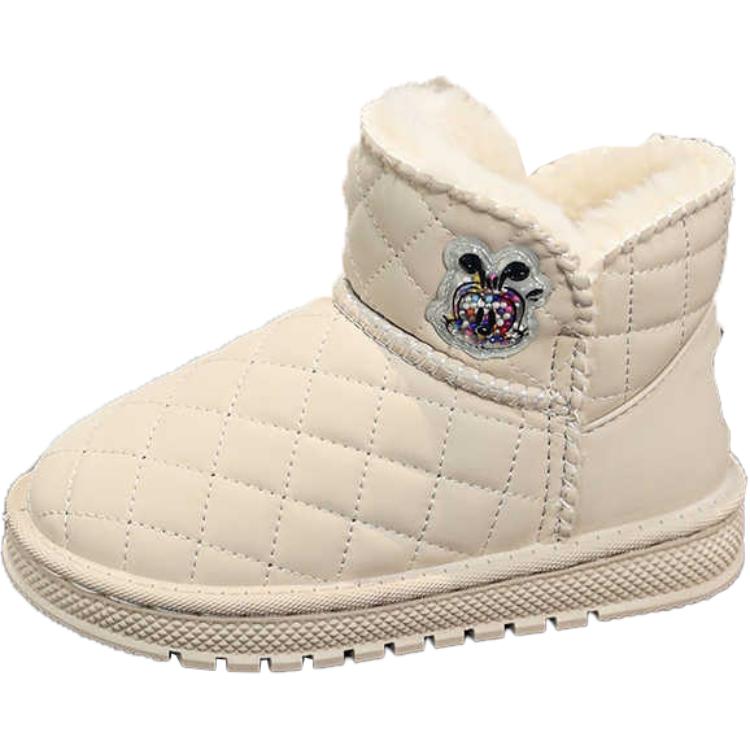 

Противоскользящие и износостойкие теплые детские ботинки BOBDOG, бежевый