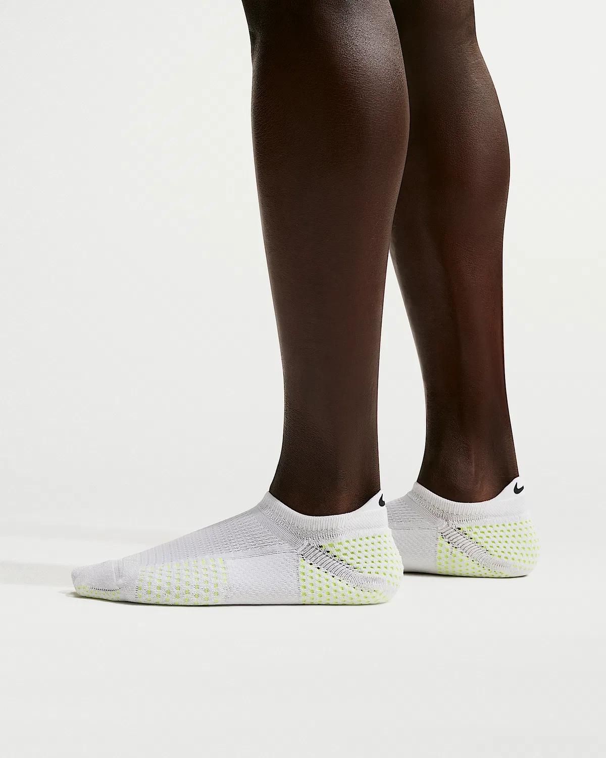 Dri-FIT ADV Cushioned No-Show Socks (1 Pair) Nike Unicorn, White/Volt/Black