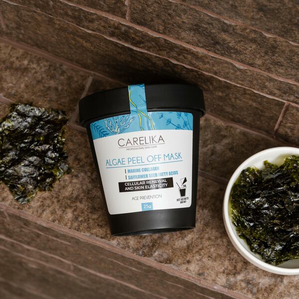 Маска для лица Carelika — Из водорослей с морским коллагеном, отшелушивающая, 15 г — фото 2