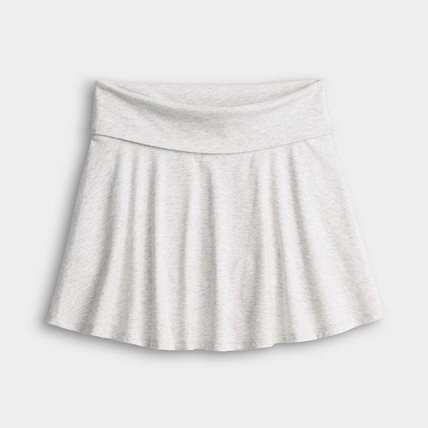 

Шорты-Юбка с отворотом для девочек 6-20 лет, стандартные и большие размеры. So, Light Grey Heather