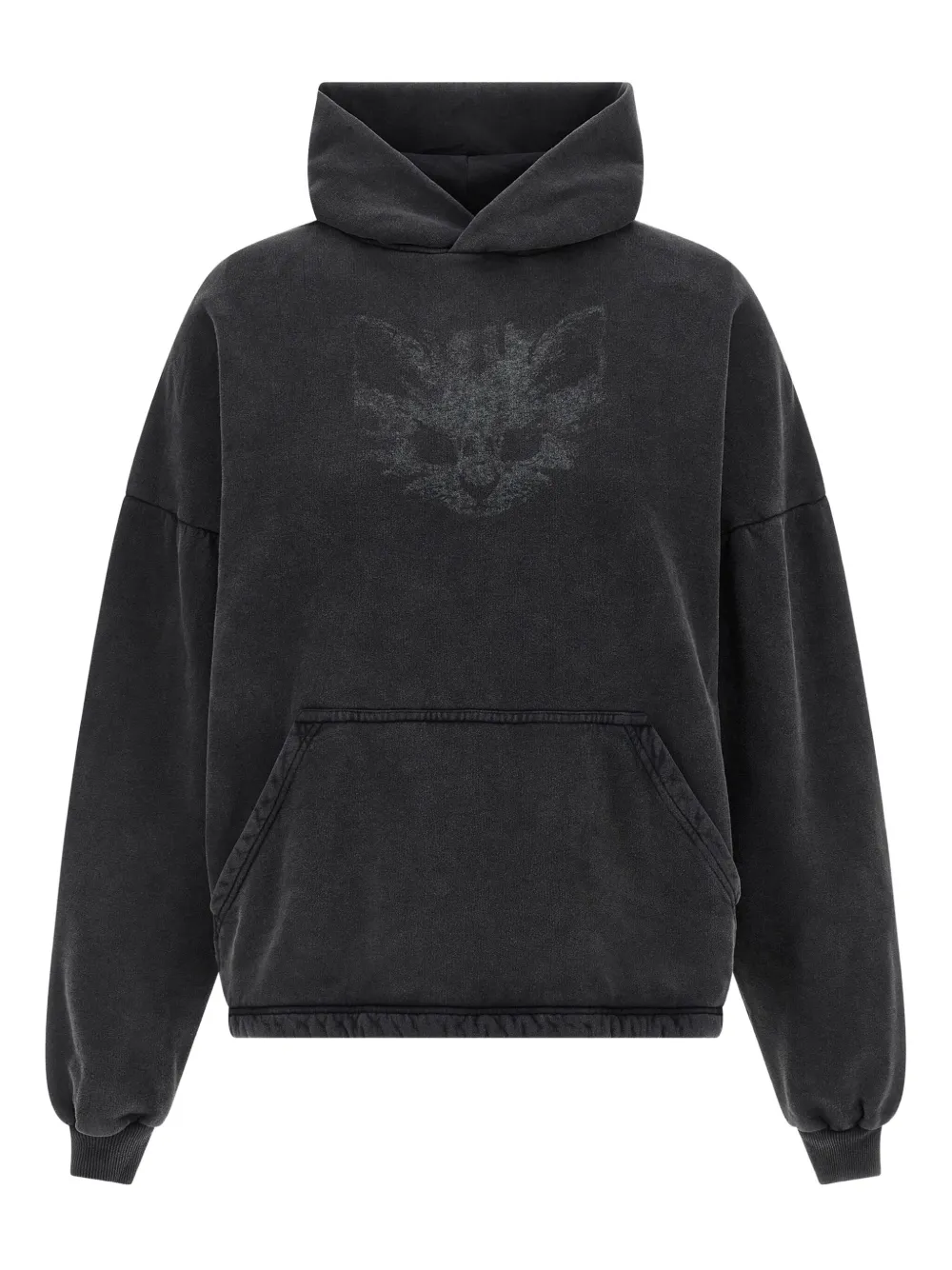 

Худи с принтом "Котёнок" спереди Balenciaga, черный