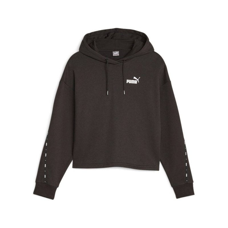 

Женская толстовка ess Tape hoodie fl толстовка Puma, черный
