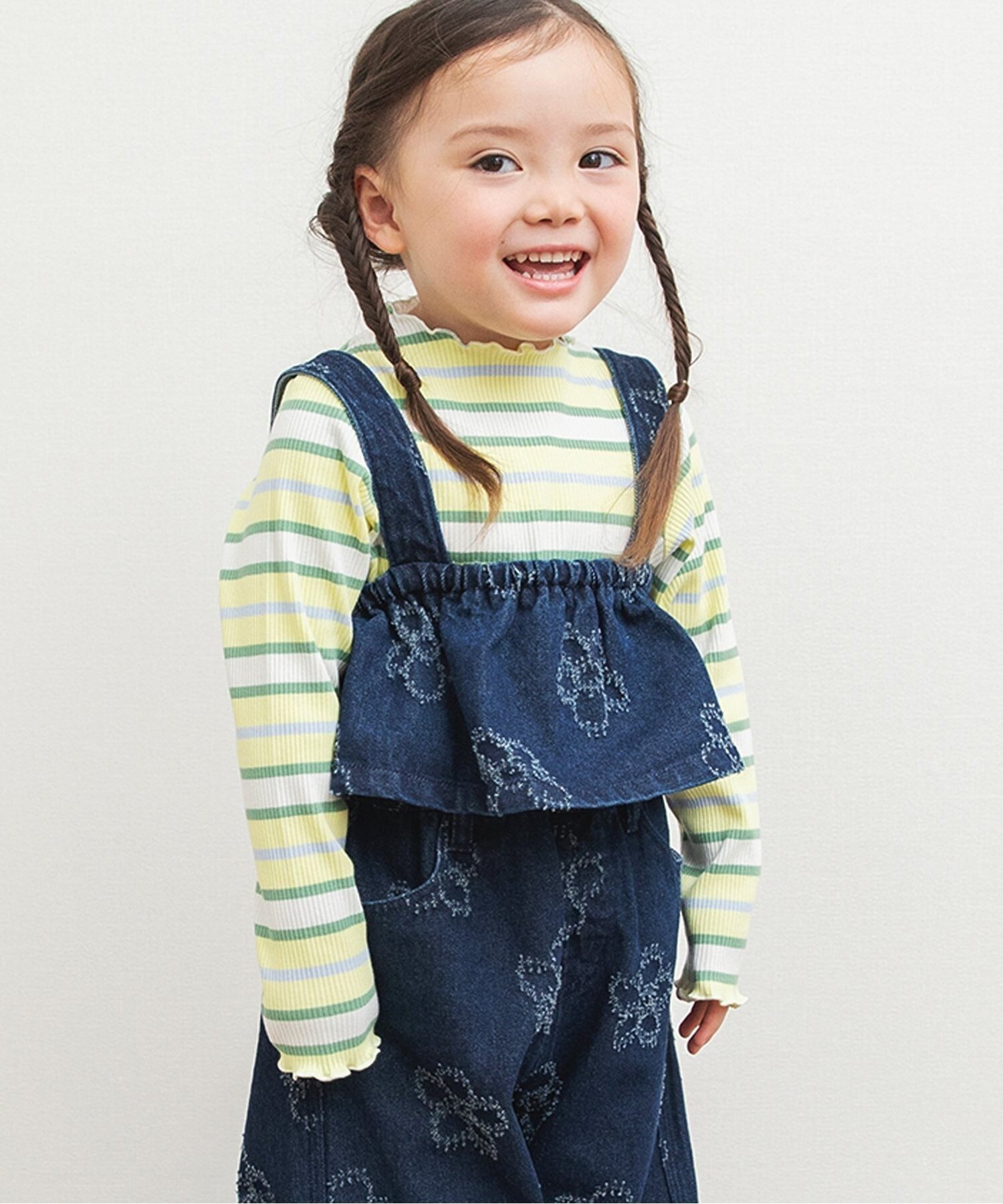 Майка Джинсовый бюстье с цветочным принтом breeze, Navy blue